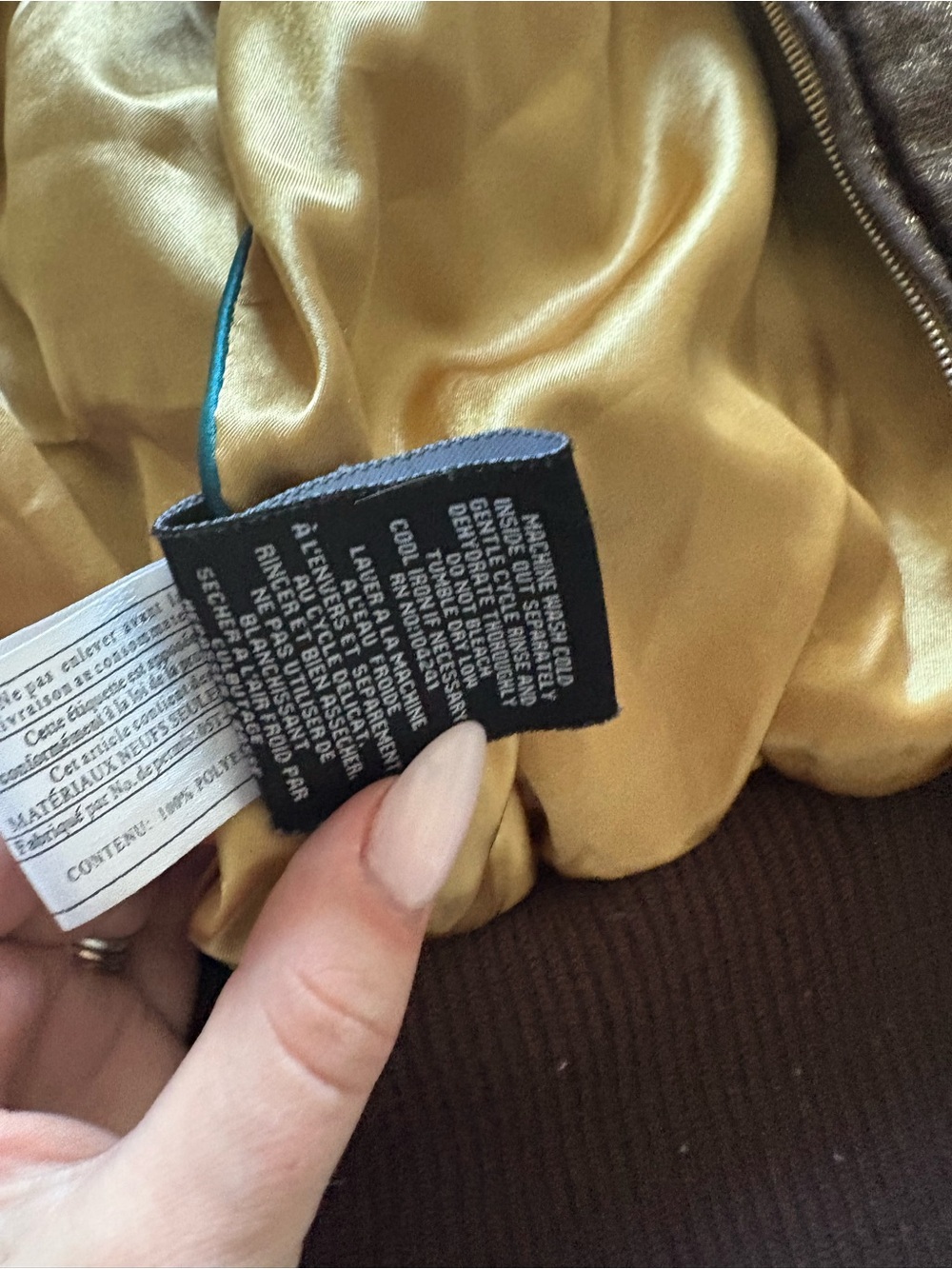 Y2K Baby Phat Metallic Brown Bomber Jacket - Picture 8 of 10